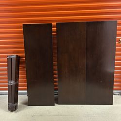 Extendable Dining Table – Dark Espresso, Solid Wood, Great Condition