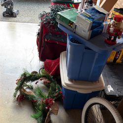 Christmas Lights Random Pots And Pans  Large Suitcase 