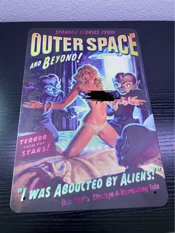 Outer Space print sign