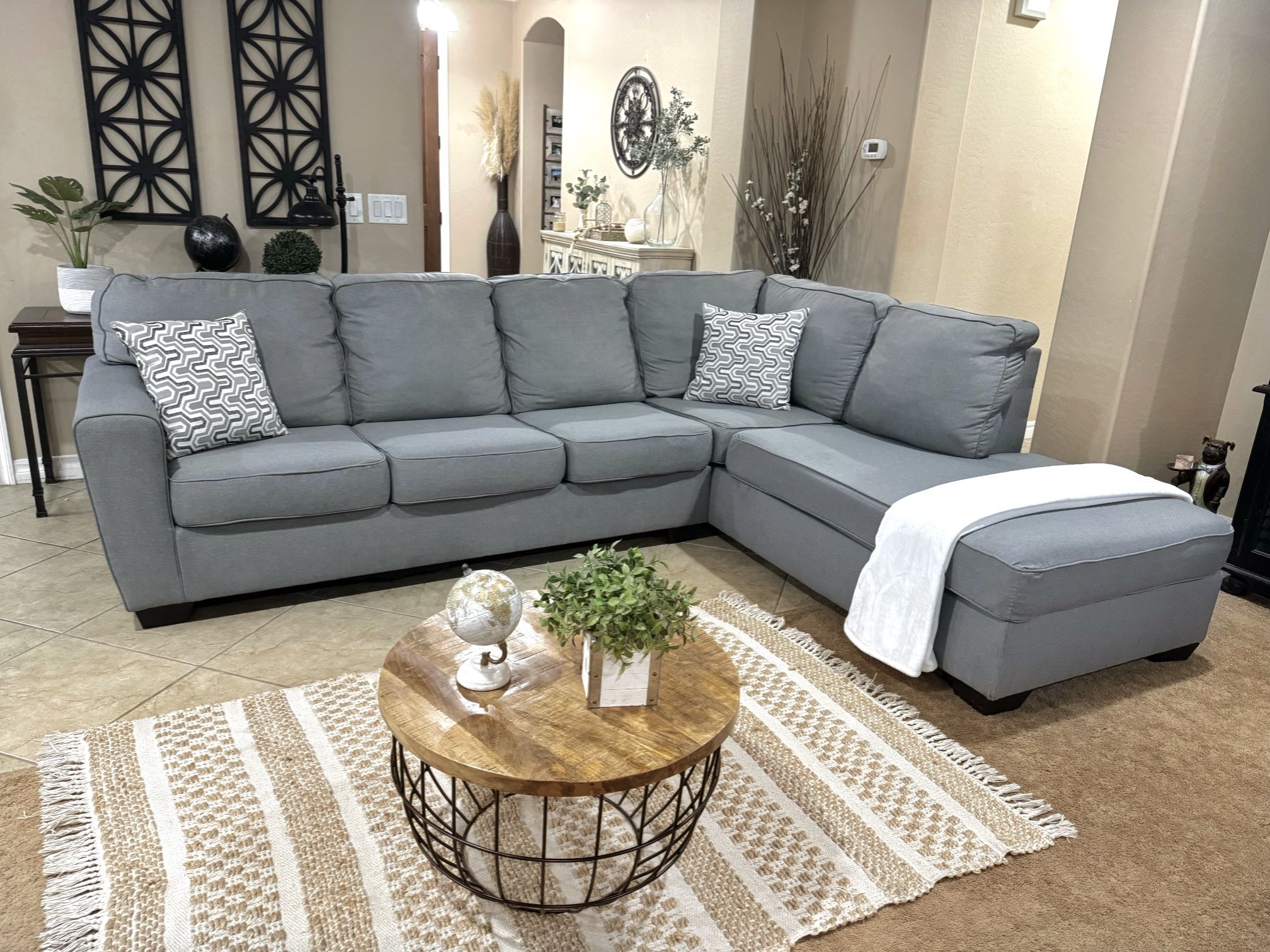 Grey Sectional Couch 