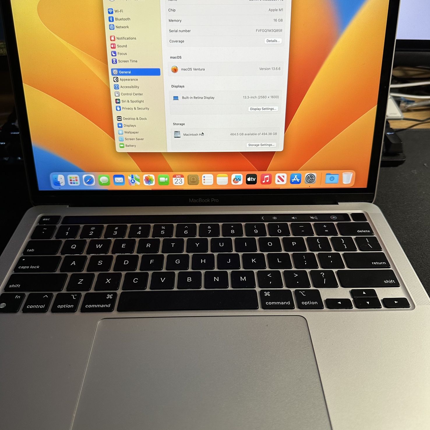 2020 Apple 13” M1 MacBook Pro