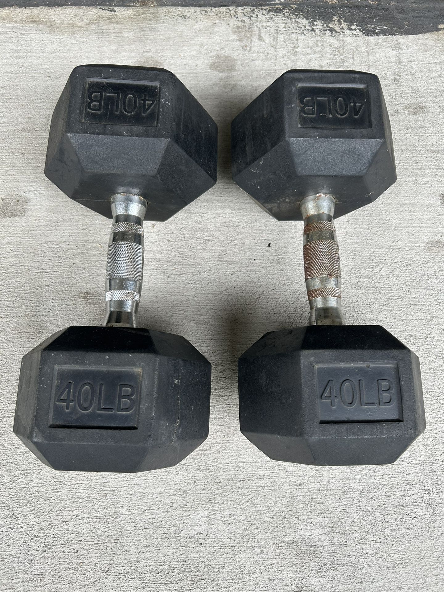 Pair Of 40lb Dumbbells