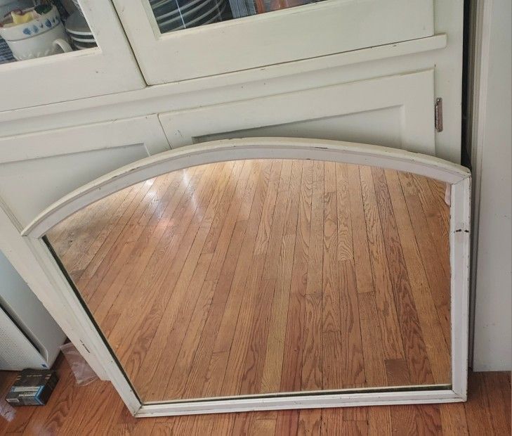 Vintage/Antique Arched Wooden Mirror 3 " X 36"