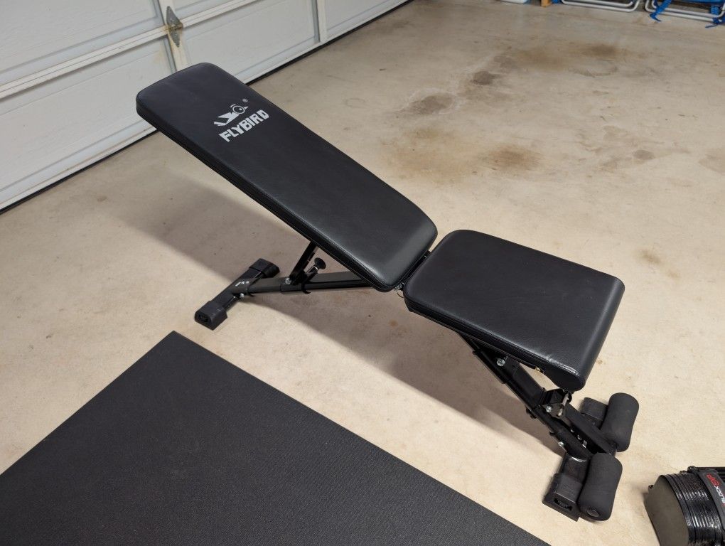 FLYBIRD Adjustable Weight Bench - Home Gym 800lb Max