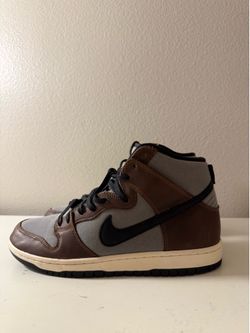 Nike SB Dunk High Pro Baroque Brown excellent condition Size 9.5