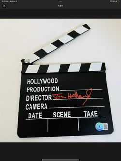 Tom Holland Director signed Clapper Board, Beckett COA