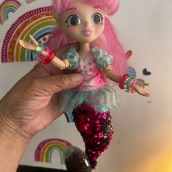 FIDGIE FRIENDS WATERMELON DOLL - GLITTERY - 12 INCHES