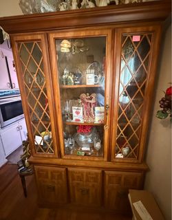 Light Oak China Cabinet