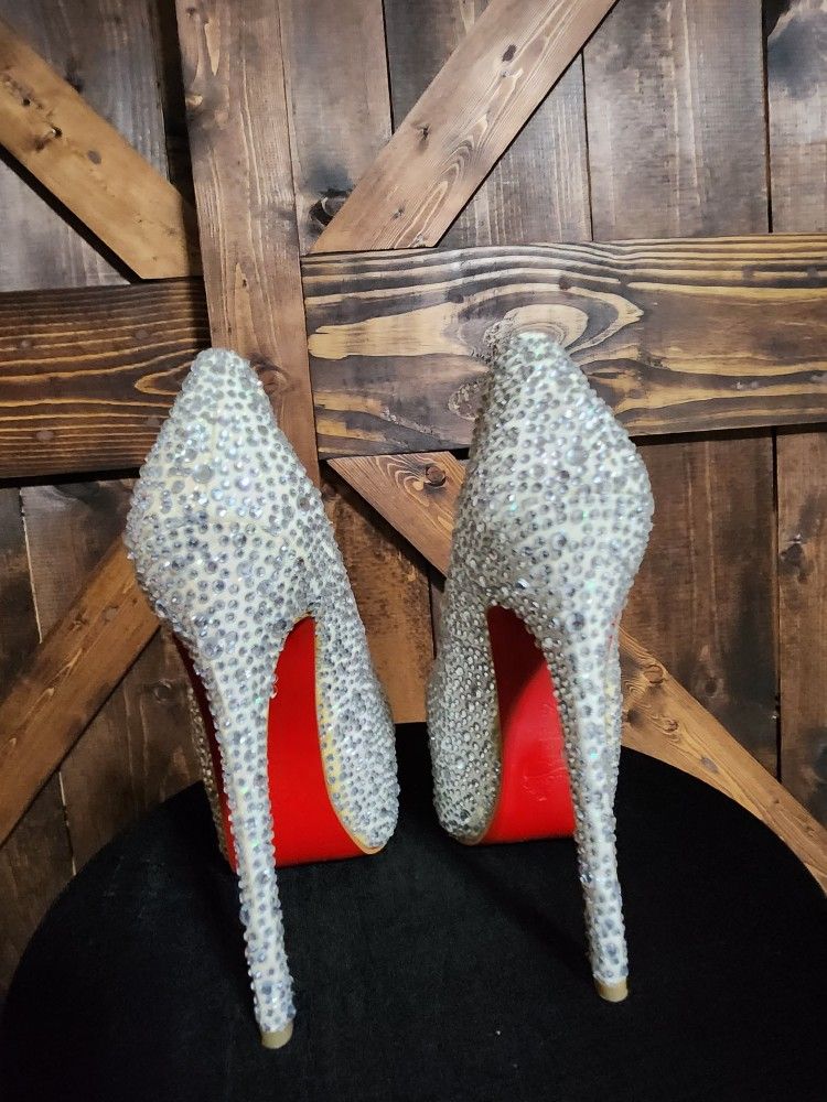 Christian Louboutin Multicolor Strass Daffodile Platform Pumps