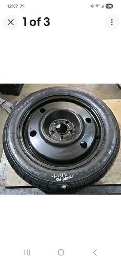 Spare Tire  18" Fits 2020-2025 Ford Explorer OEM Genuine Donut Wheel rim w. tire