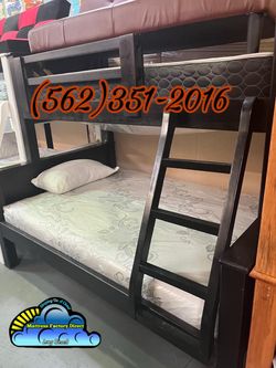 Twin XL Queen bunk bed with mattresses colchones camas nuevas
