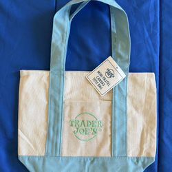 Trader Joe’s Pastel Blue Mini Tote. 