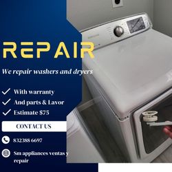 👌💯REPAIRS WASHER AND DRYER WITH WARRANTY 👌 
