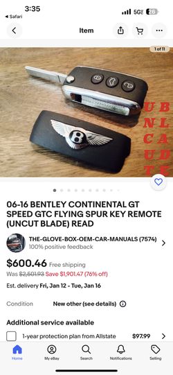 Bentley Key Fob 