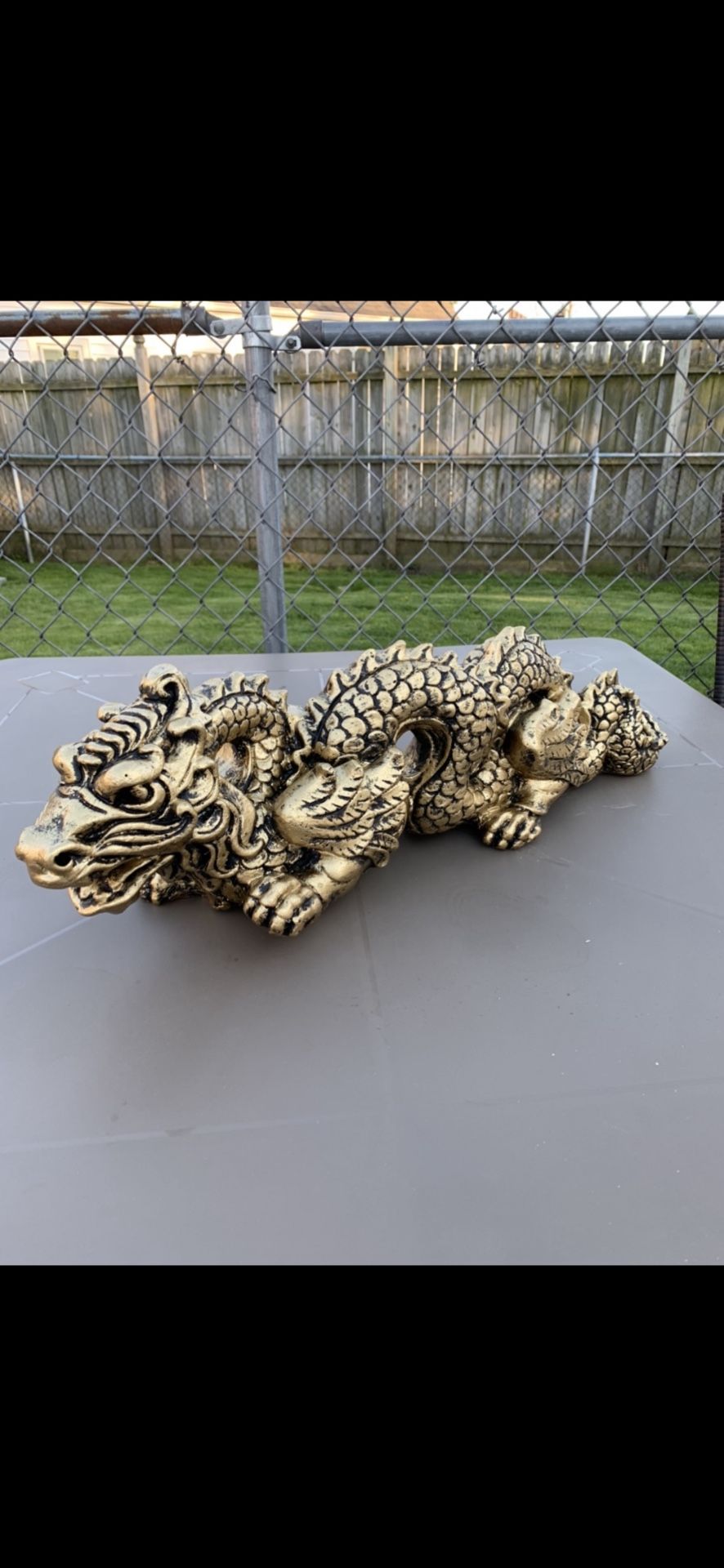 The Golden Dragon Statue
