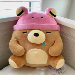 Frogma Bear Plush With Pink Hat