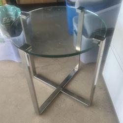 Glass End Table