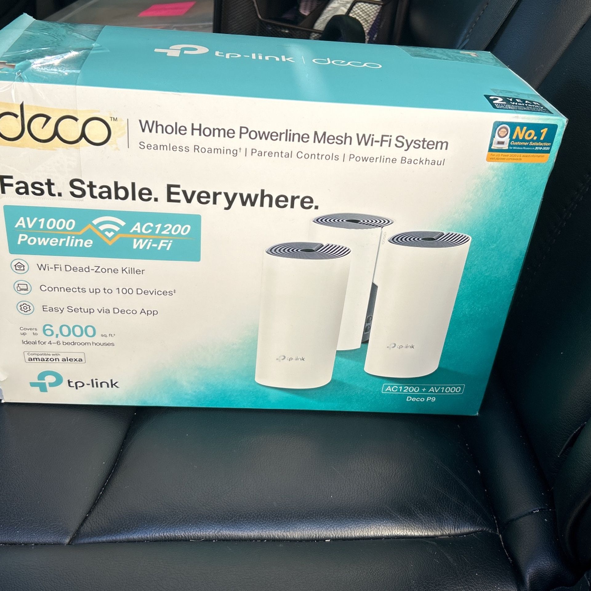 Deco Tp-Link Mesh Wi Fi System Covers Up To 6000 Sq Ft Home