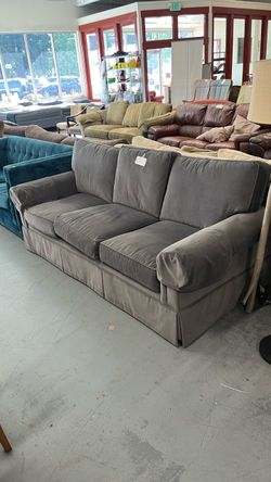 (In store) Heritage grey velvet couch