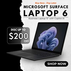 💻 Surface Laptop 6 (brand new) – Now with Copilot AI! Save up to $200 OFF 🔥