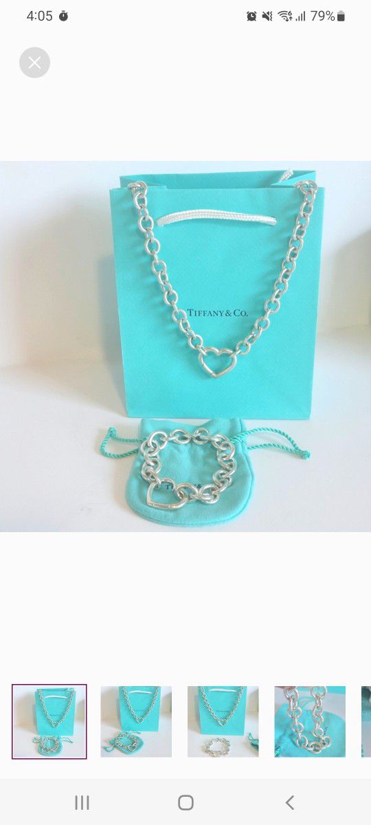 Tiffany &Co heart necklace and bracelet 😍
