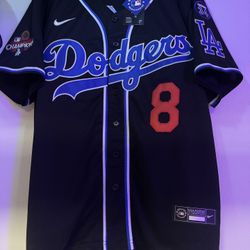 Dodgers Black Kike Hernandez Jersey
