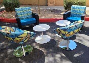 Break Room Hallway Waiting Room Couches Chairs