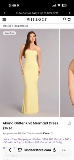 Yellow Windsor dress