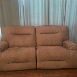Grey Reclining Couch
