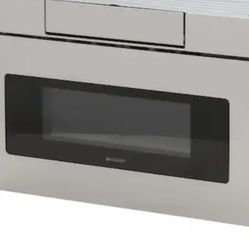 Sharp 1.2 cu. ft. 24 in. Microwave Drawer with Concealed Controls, Built-In Stainless Steel with Sensor Cooking