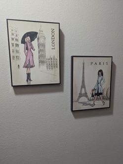 London/Paris Wall Art Set