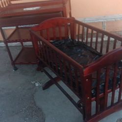 Crib And Changing Table