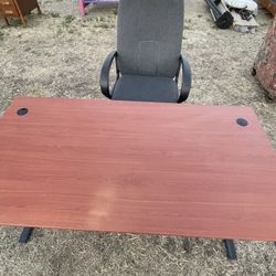 Desk And Computer Chair 