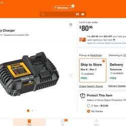 Dewalt. DCB-1106.    6 Amp Charger