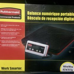  * Brand New * Rubbermaid Commercial Product - Digital Food Service Receiving Scale, designed for weighing items in bulk as they arrive. 