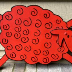 Red Sheep ORIGINAL Seattle Children’s Theater Character Prop Artwork