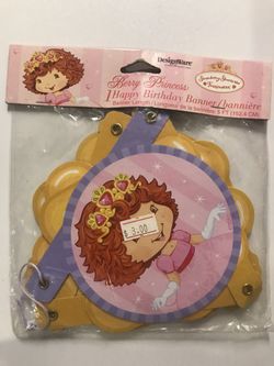 Strawberry Shortcake Happy Birthday Banner Party Supplies
