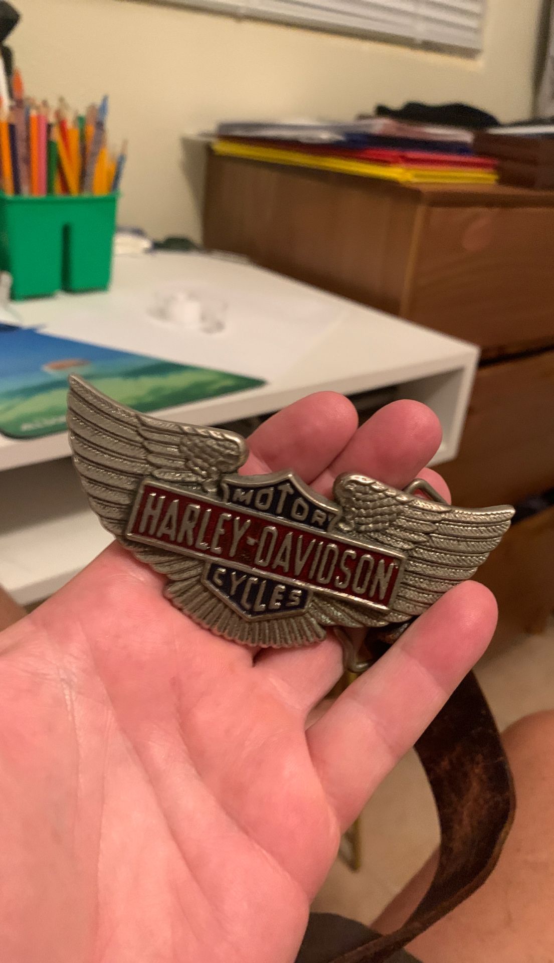 Vintage Harley belt buckle