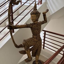 Thai Antique Wooden Statue