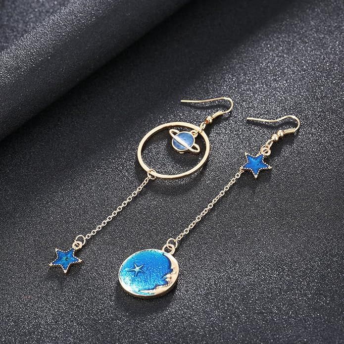 NEW Stars Moon Plant Dangling Earrings