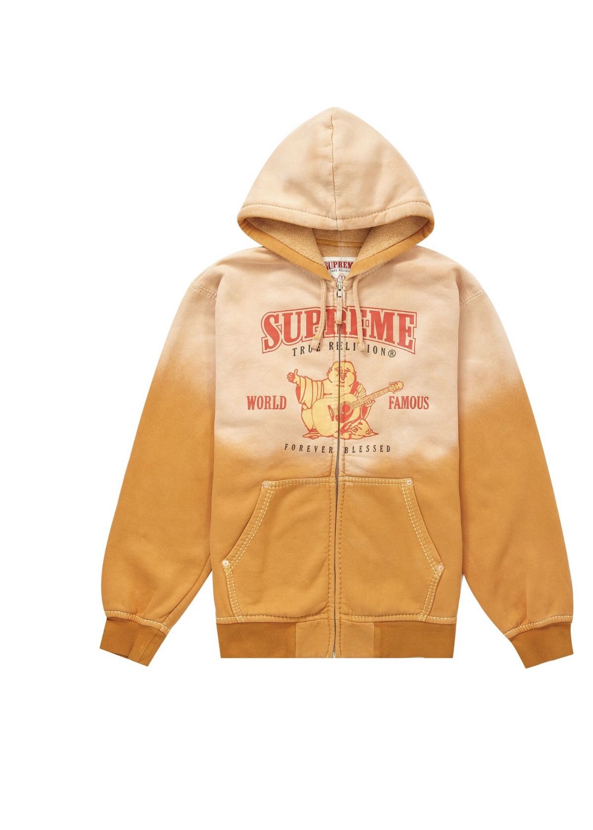 Supreme true Religion Zip Up Size M Dusty Orange