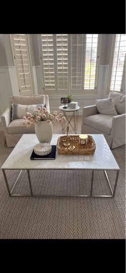 Marble coffee table