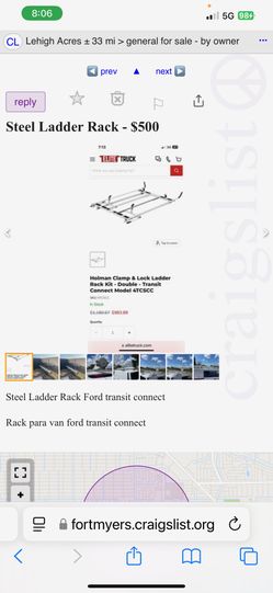 Steel Ladder Rack $500