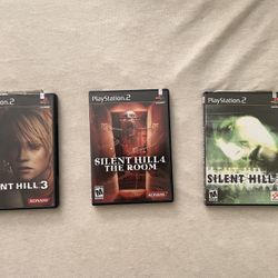 PS2  Games: Silent Hill 2, 3, and 4 