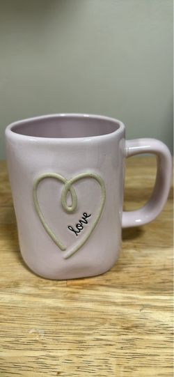 Pink Ceramic Love Mug