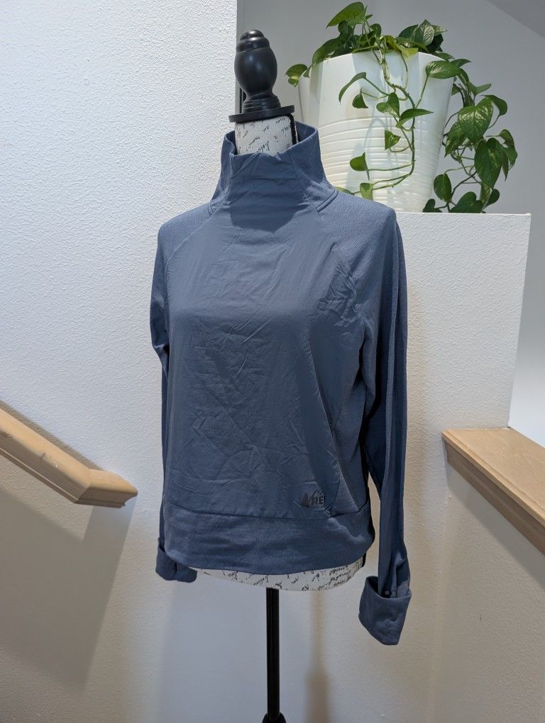 REI Women's Insulated Mock Neck Pullover - Small, Odyssey Gray