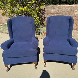 Two Wingback Chairs