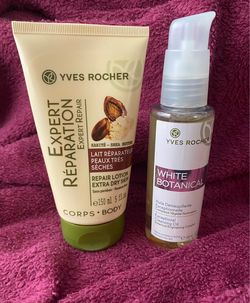 Yves Rocher Expert Repair Lotion & White Botanical Cleansing Oil