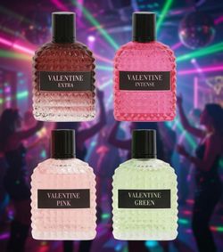 Bundle of Perfume for Women, Extra, Intense, Pink and Green 100ml 3.4fl.oz.
