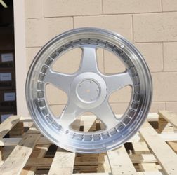 New 18” Inch Futura OZ Racing Style Wheels 18x9.5 +35 5x112/5x120 Gloss Silver Rim (Set of 4)
